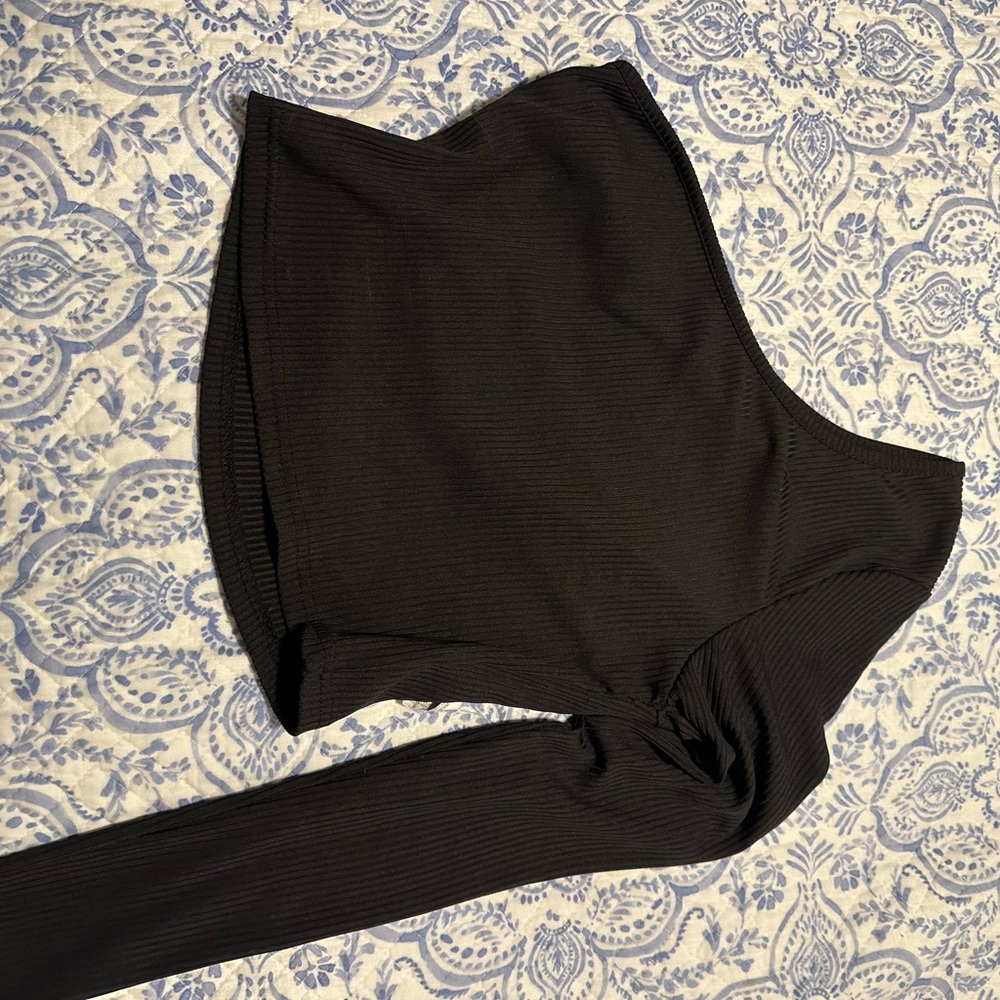 SHEIN Black One-Shoulder Top